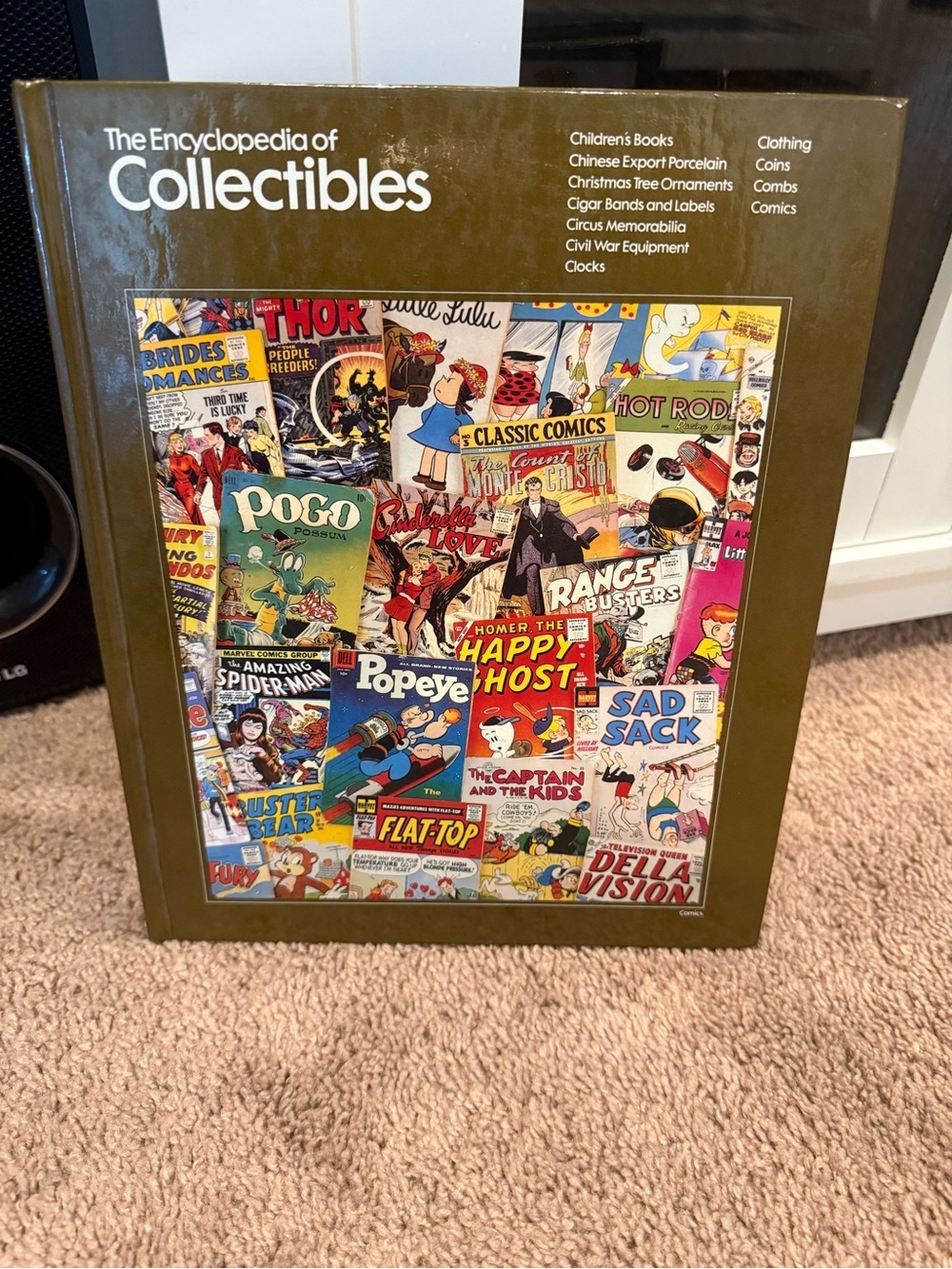 The Encyclopedia of Collectibles Hardcover Book – Olive Green Cover